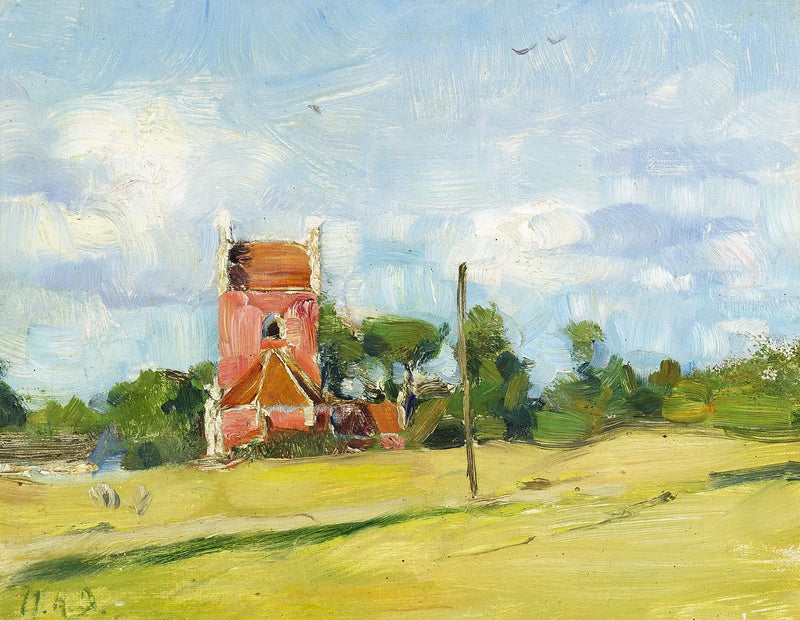 Church of Byrum on the island of Læsø, Denmark. - H. A. Brendekilde