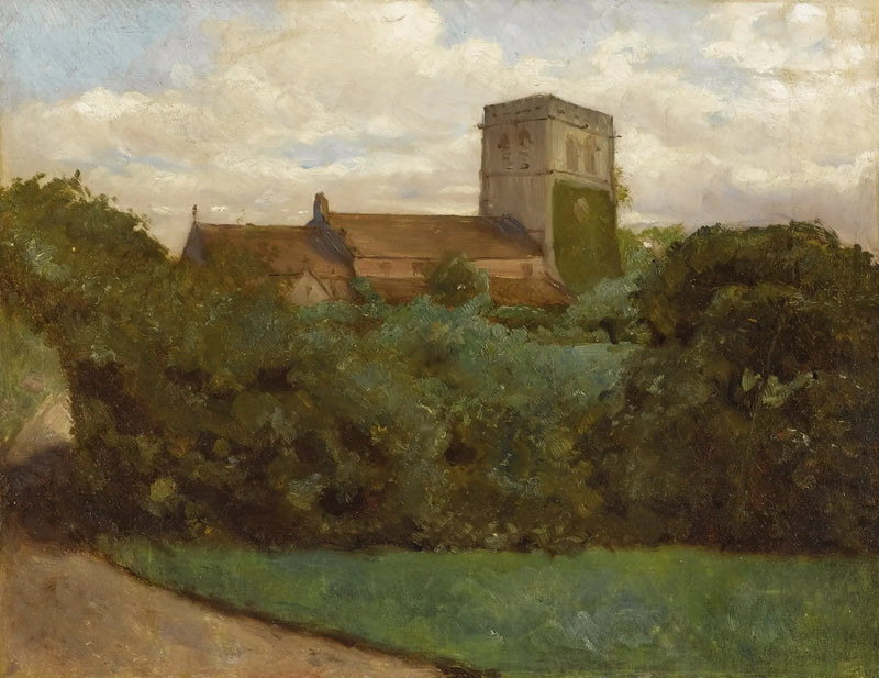 Tottenham Church, London, 1869 - Albert Bierstadt