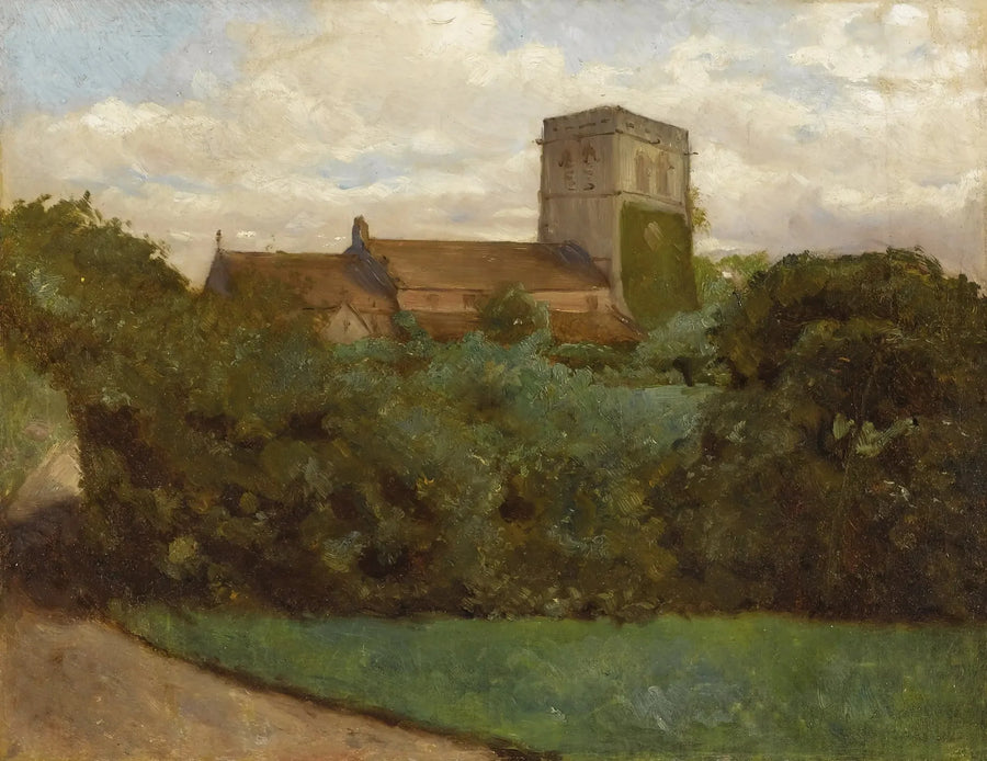 Tottenham Church, London, 1869 - Albert Bierstadt