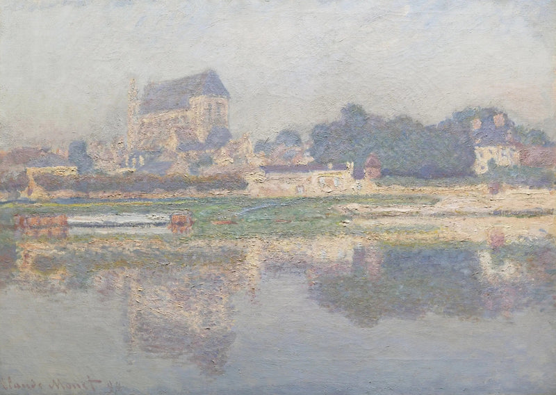 Church at Vernon, Sun - Claude Monet