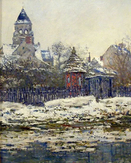 Reproduction du tableau « Église de Vétheuil - Claude Monet » par Alpha Reproduction en peinture à l’huile