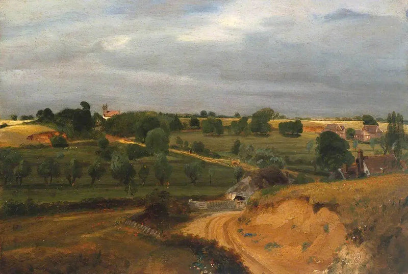 Church and Village of Brightwell - John Constable
