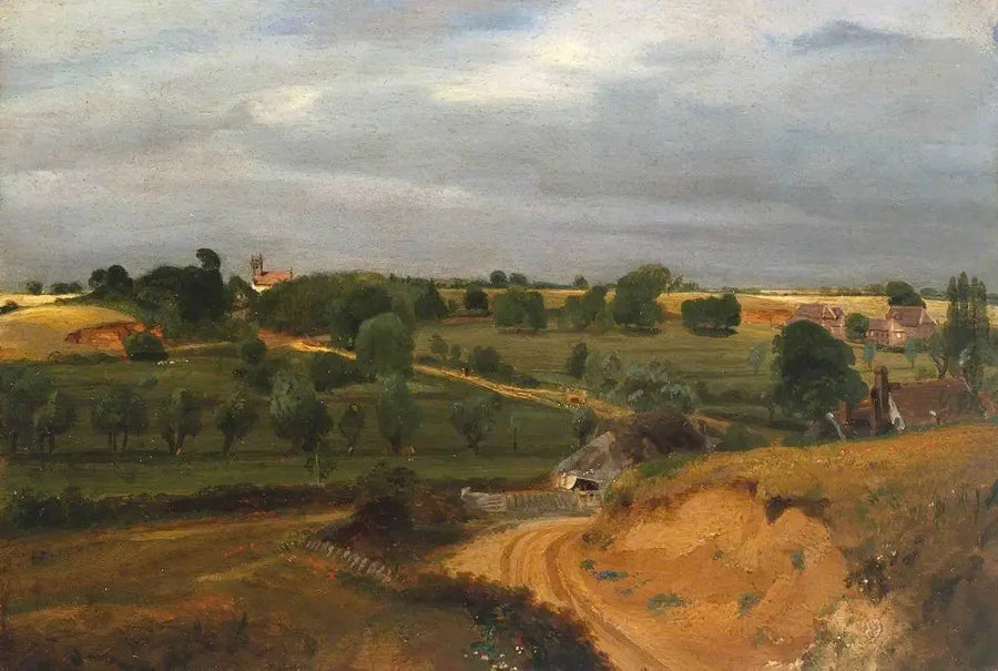 Church and Village of Brightwell - John Constable