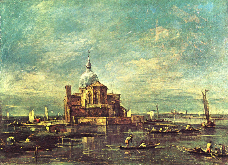 Church on a Small Lagoon Island - Francesco Guardi