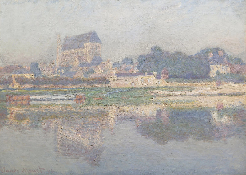 Church of Vernon, sun W1387 - Claude Monet