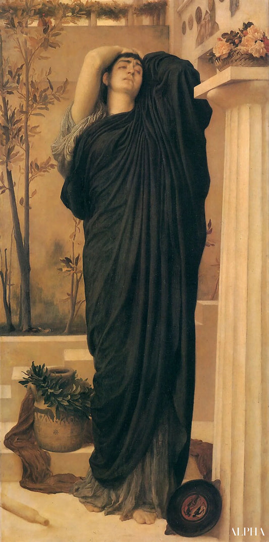 "Electra at the Tomb of Agamemnon - Frederic Leighton Reproductions of Paintings in Oil"