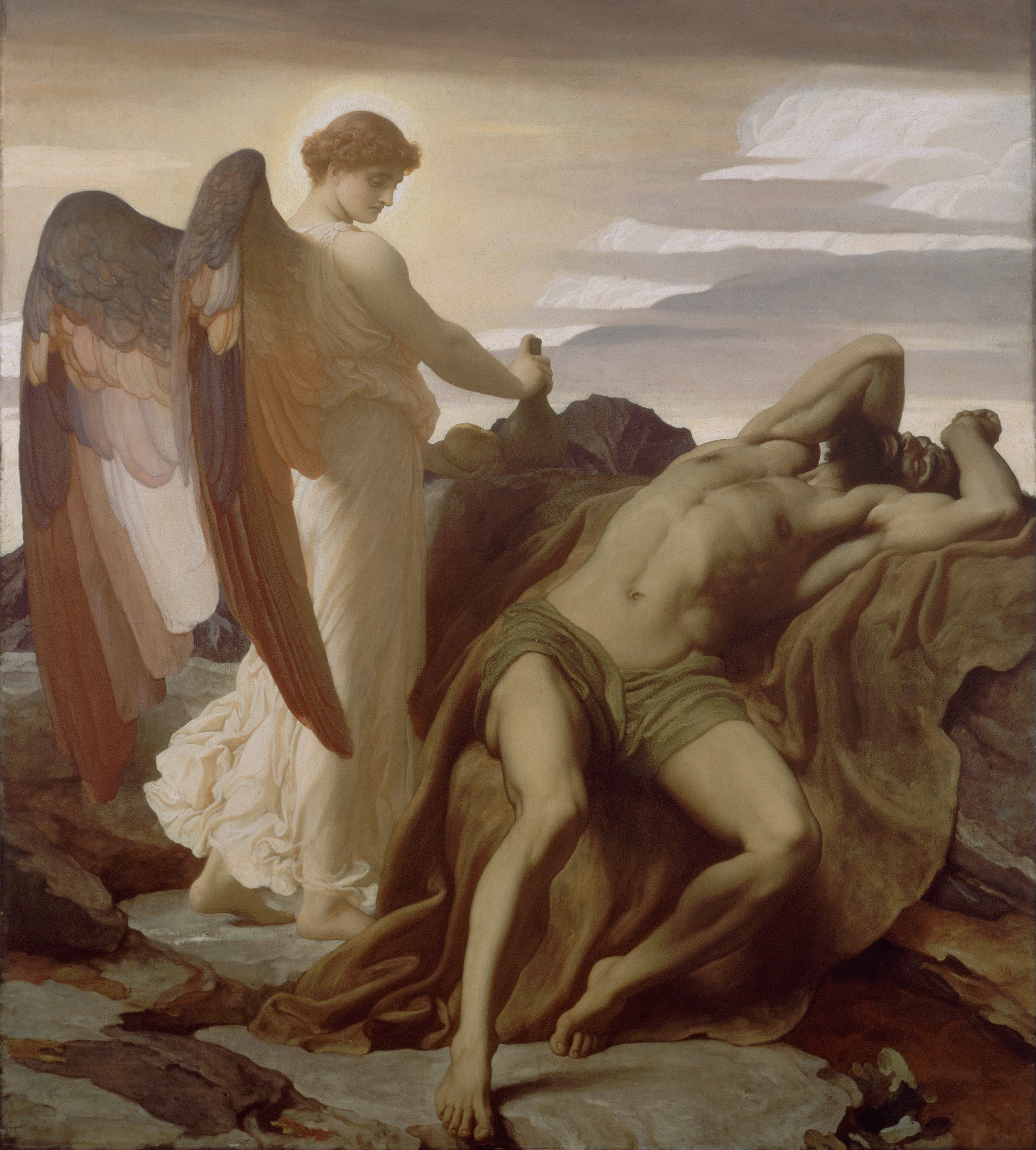 Elijah in the Desert - Frederic Leighton