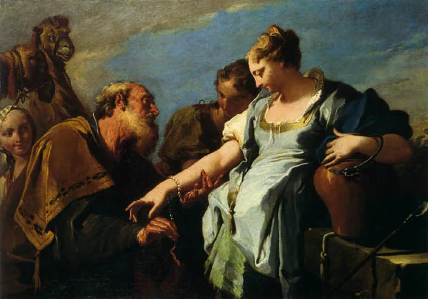 Eliezer and Rebecca - Giovanni Battista Pittoni