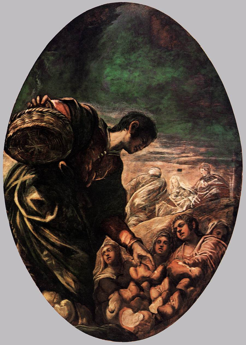Élisée Multiplying the Pains - Jacopo Tintoretto