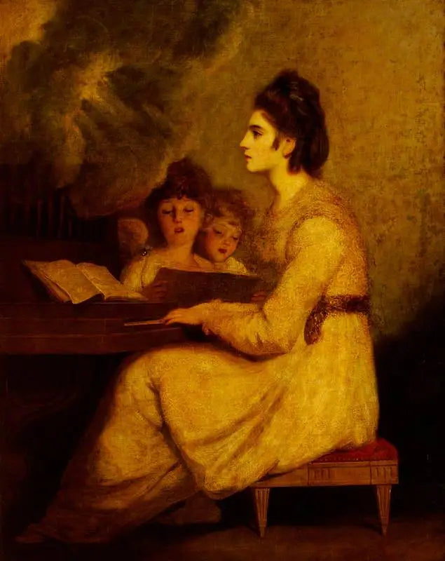 Elizabeth Linley (1754–1792), Mme Richard Brinsley Sheridan in the role of Saint Cecilia - Joshua Reynolds