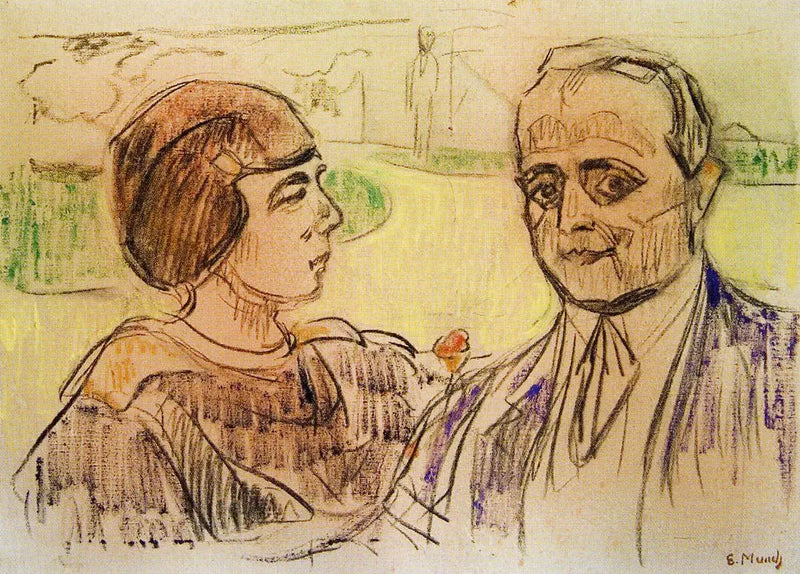 Elsa and Curt Glaser - Edvard Munch
