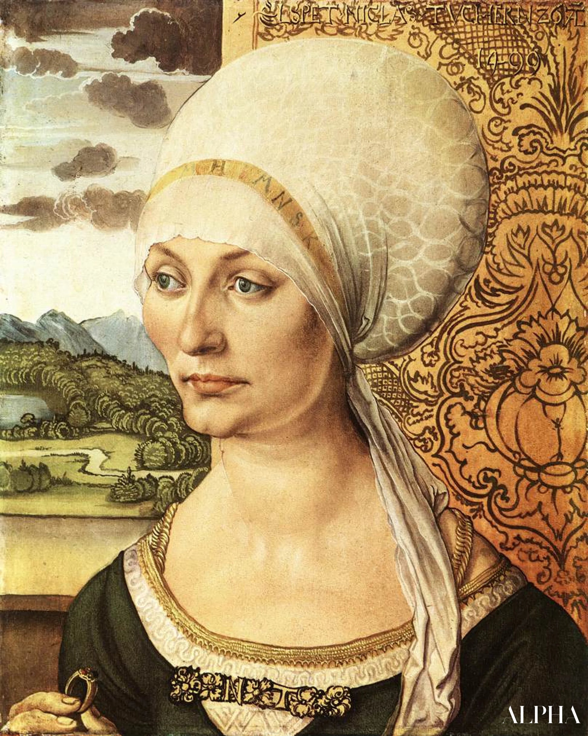 Reproduction du tableau « Elsbeth Tucher - Albrecht Dürer » par Alpha Reproduction en peinture à l’huile