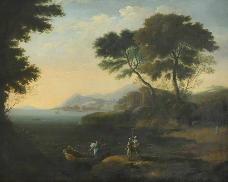Embarkation of Carlo and Ubaldo in pursuit of Rinaldo - Claude Lorrain