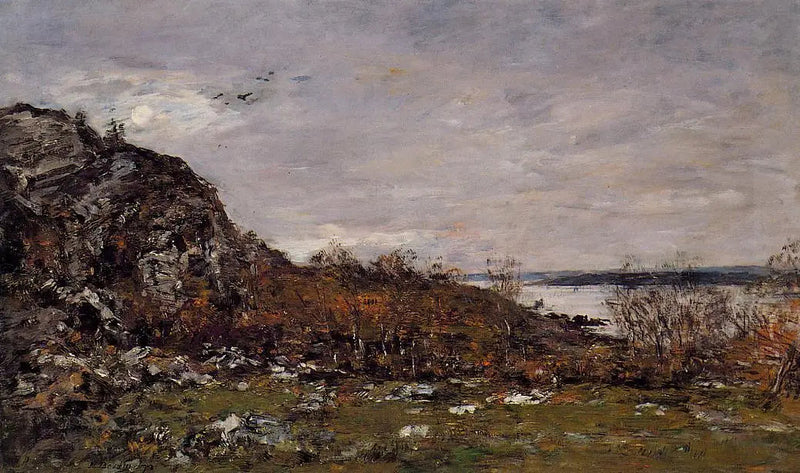 Mouth of the Elorn near Brest - Eugène Boudin