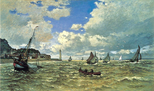 🌬️ L’Embouchure de la Seine à Honfleur Claude Monet (1865)
