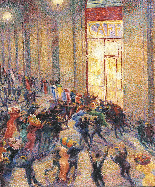 Uprising in the Gallery - Umberto Boccioni