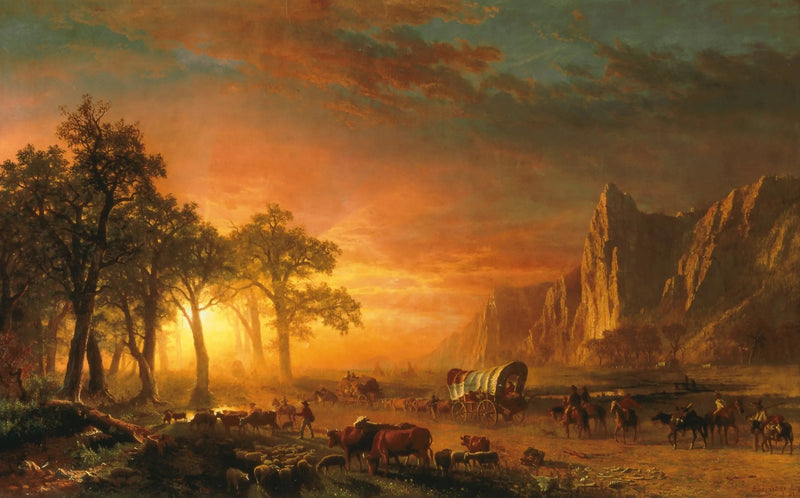 Emigrants traversant les plaines - Albert Bierstadt