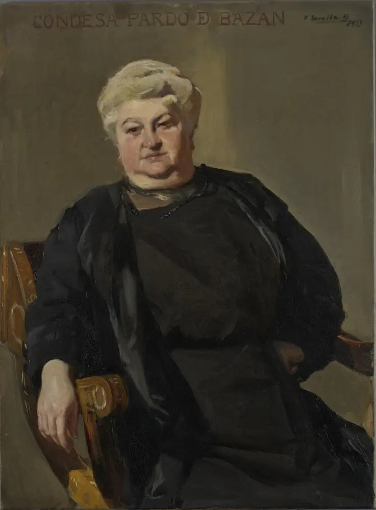 Emilia Pardo Bazán, Countess of Pardo Bazán - Joaquín Sorolla