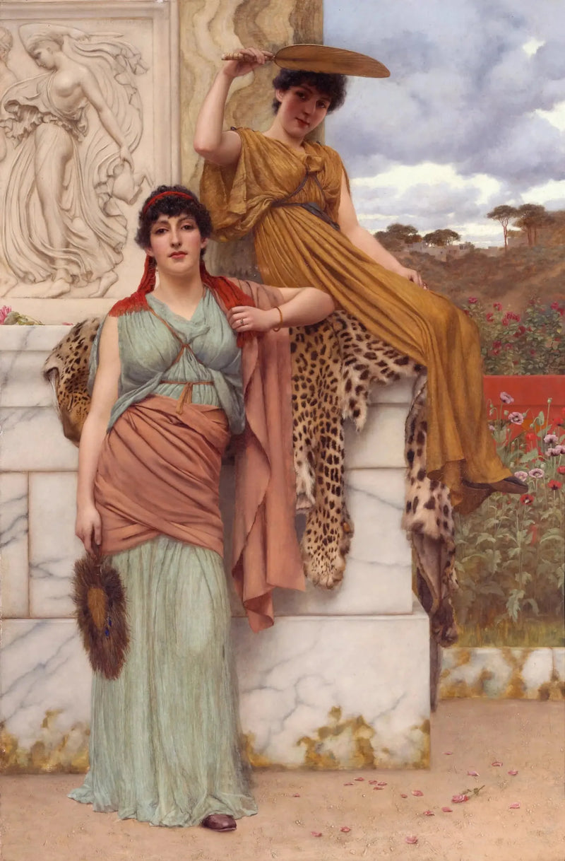 Waiting for the procession - John William Godward