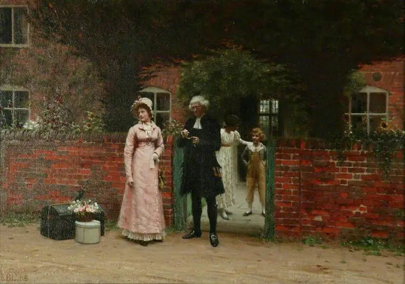 Waiting for the coach - Edmund Blair Leighton