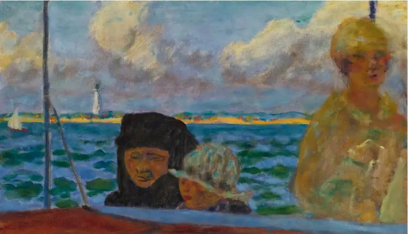 ON BOAT. THE SEASIDE STROLL - Pierre Bonnard