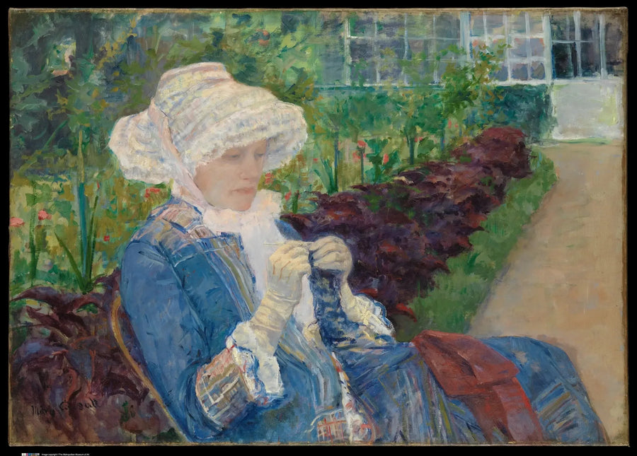Embroidering - Mary Cassatt