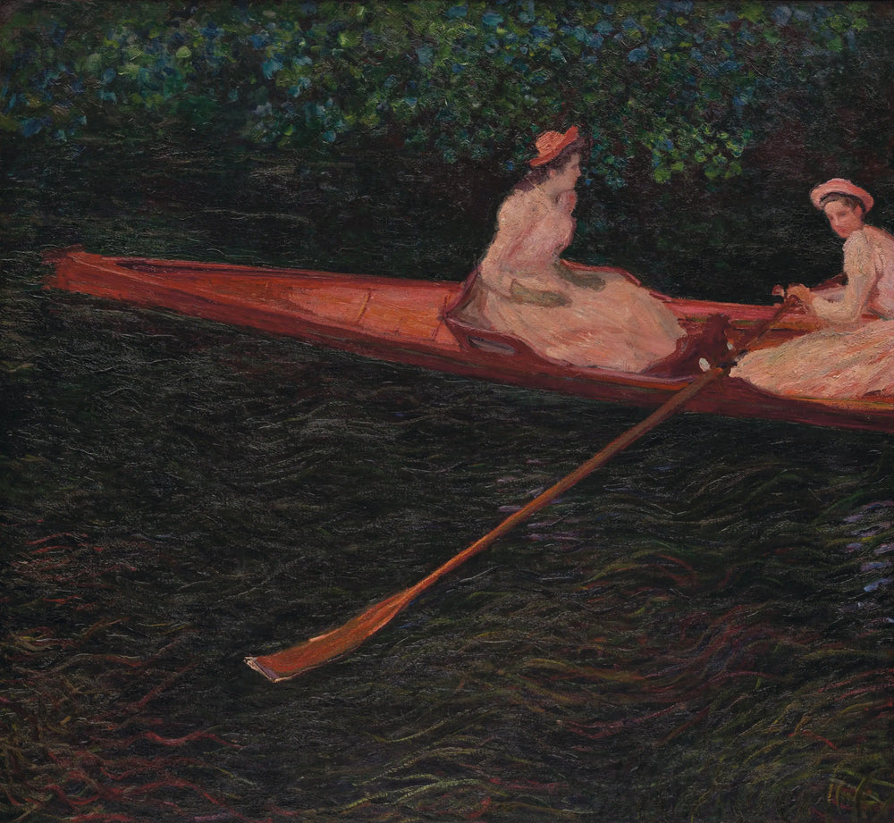 Reproduction du tableau « En canot sur l'Epte - Claude Monet » par Alpha Reproduction en peinture à l’huile