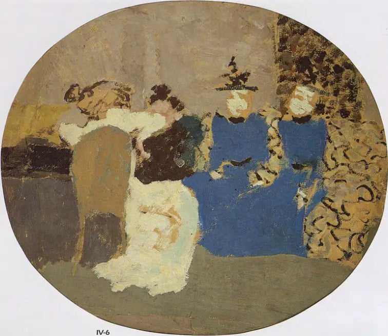 Visiting, the Mademoiselles Fornachon - Édouard Vuillard