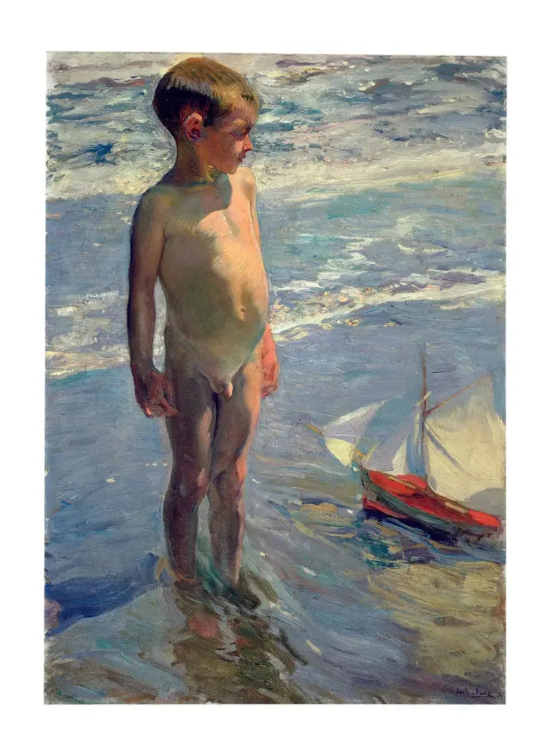 Child with Boat - Joaquín Sorolla