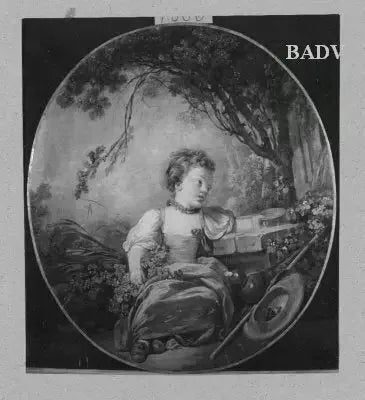 Child at the Well in a Garden - François Boucher