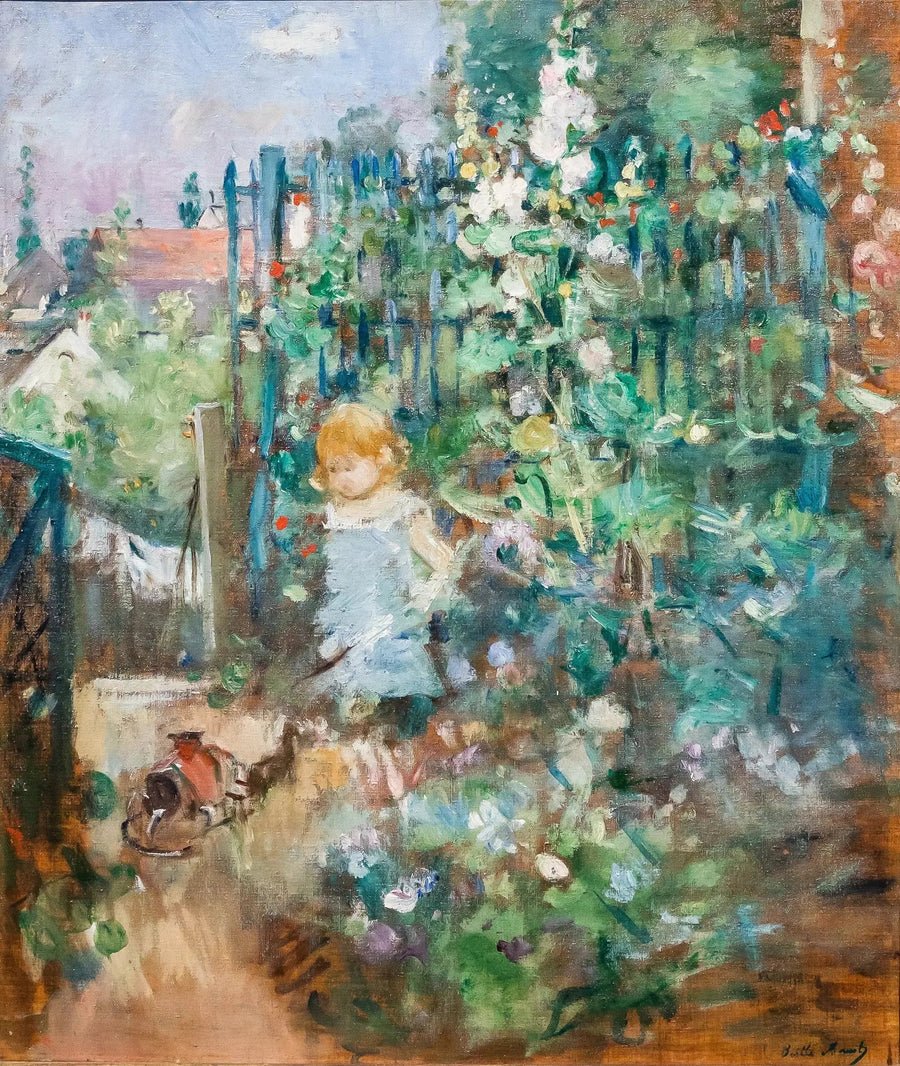 Child in the Hollyhocks - Berthe Morisot
