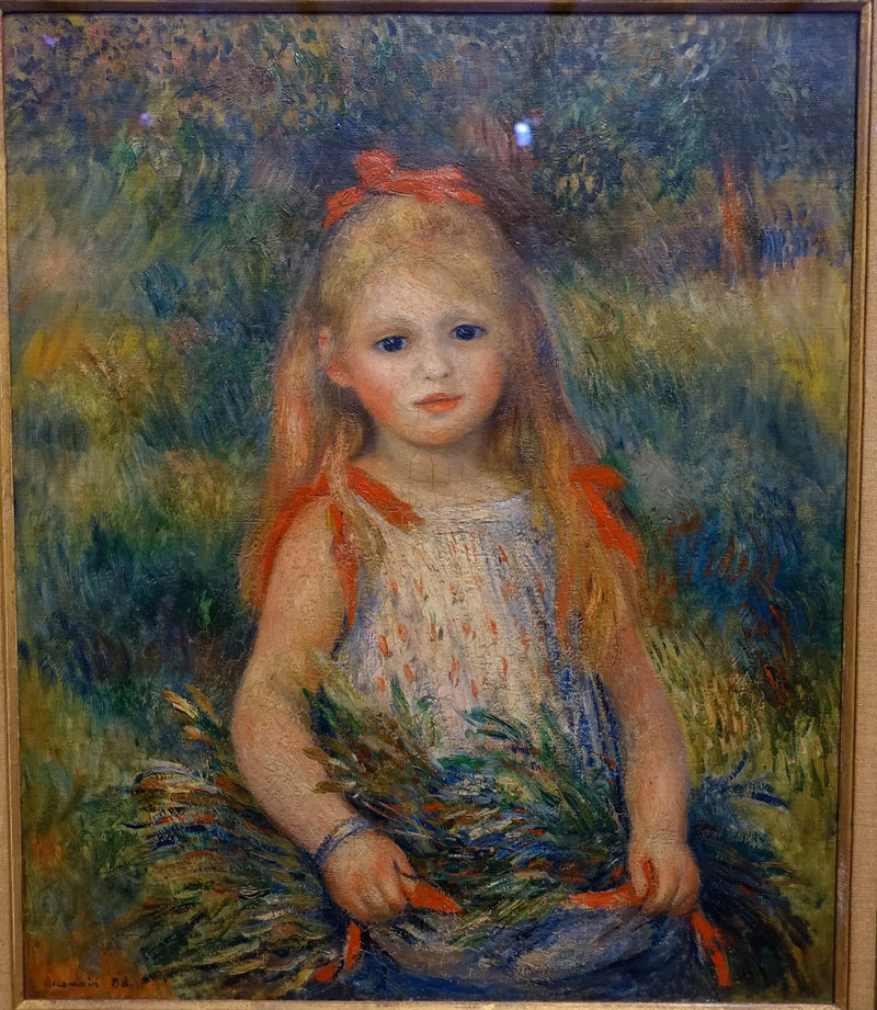 Child with Ears of Wheat - Pierre-Auguste Renoir
