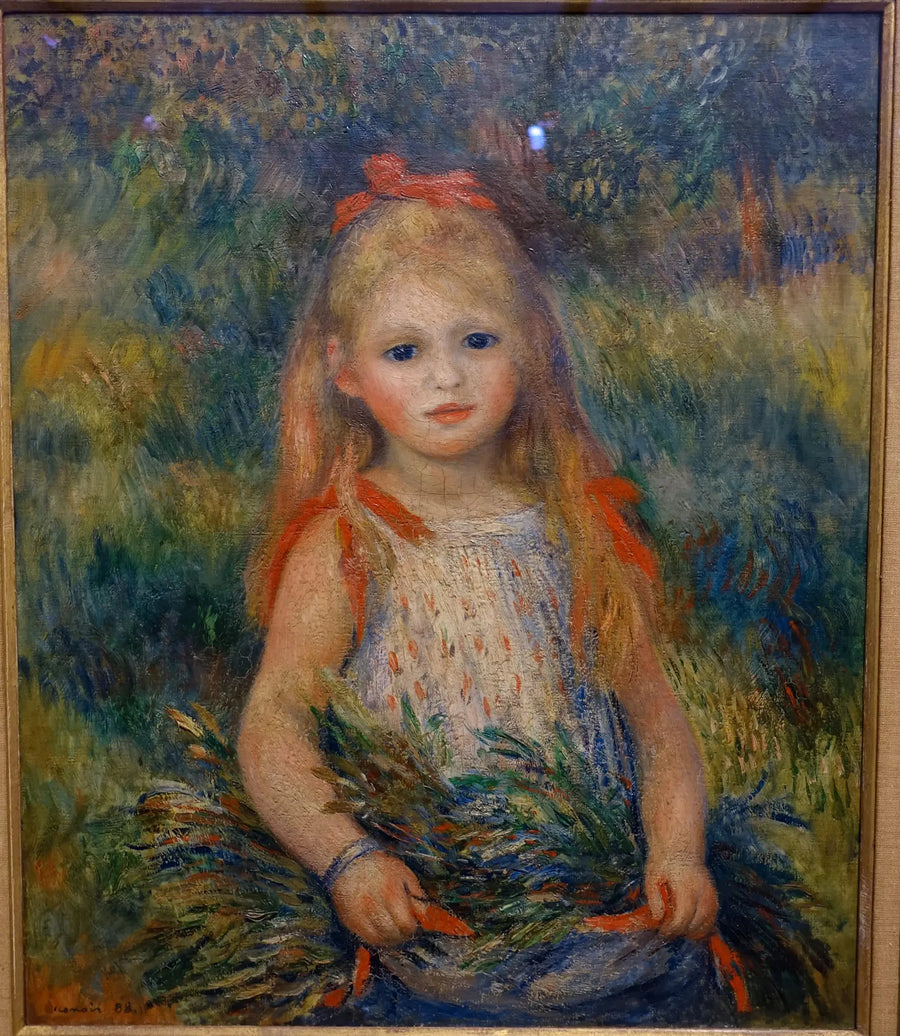 Child with Ears of Wheat - Pierre-Auguste Renoir