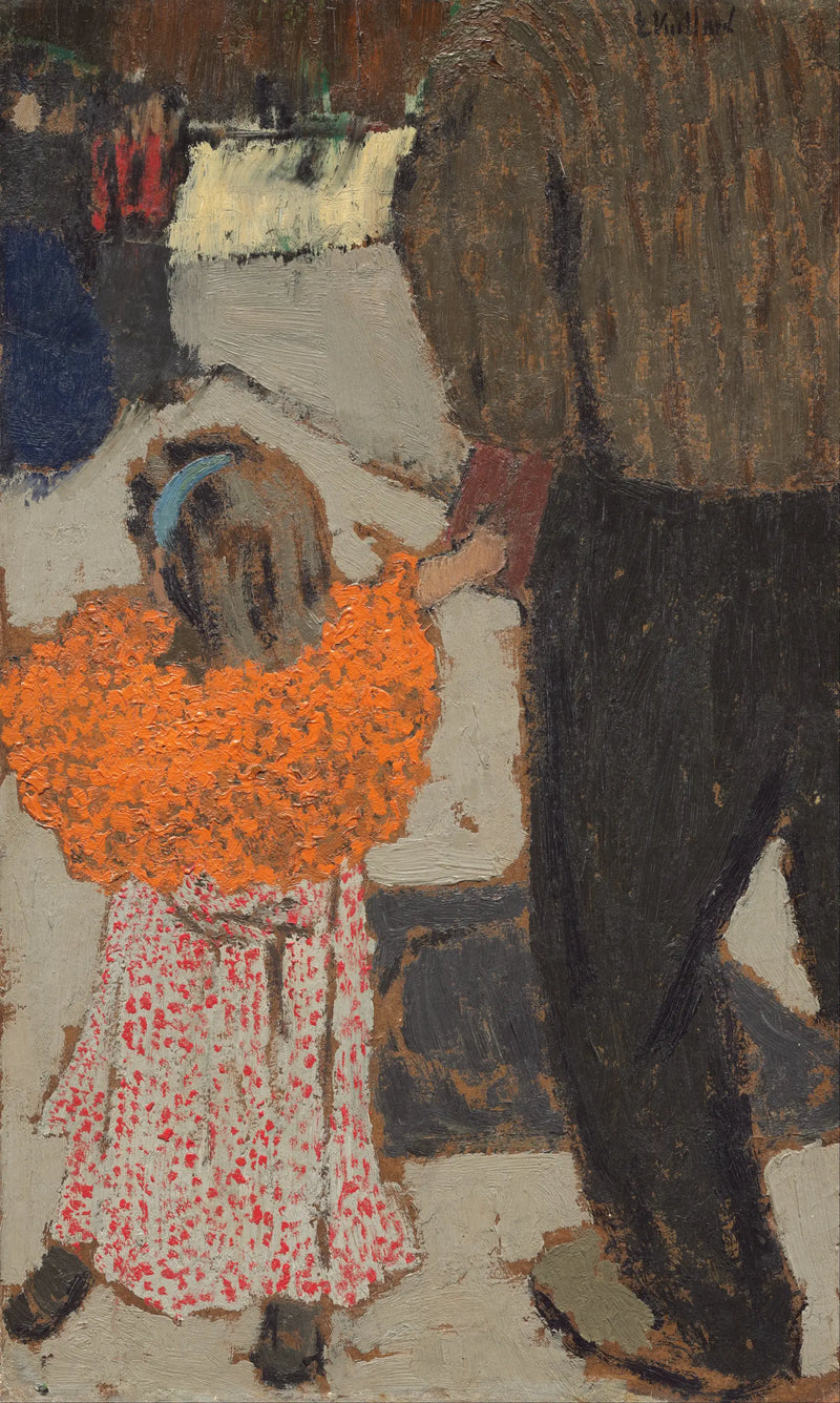 Child Wearing a Red Scarf - Édouard Vuillard