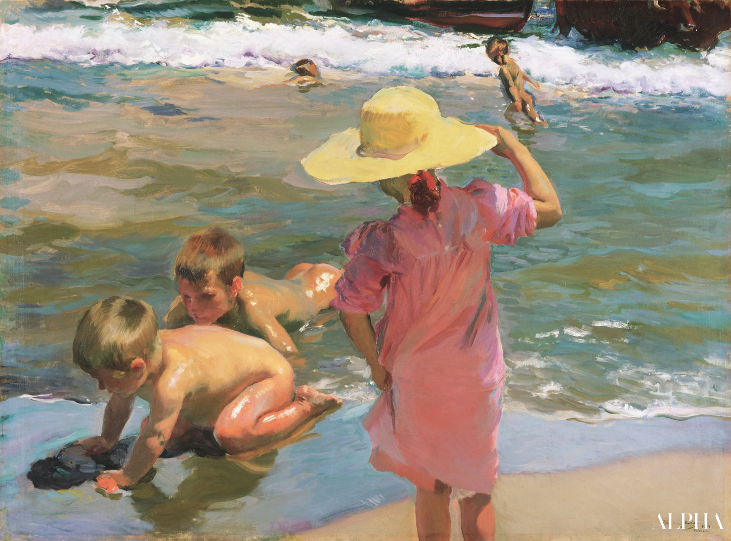 Child on the Beach - Sorolla - High-end reproductions of paintings and artworks