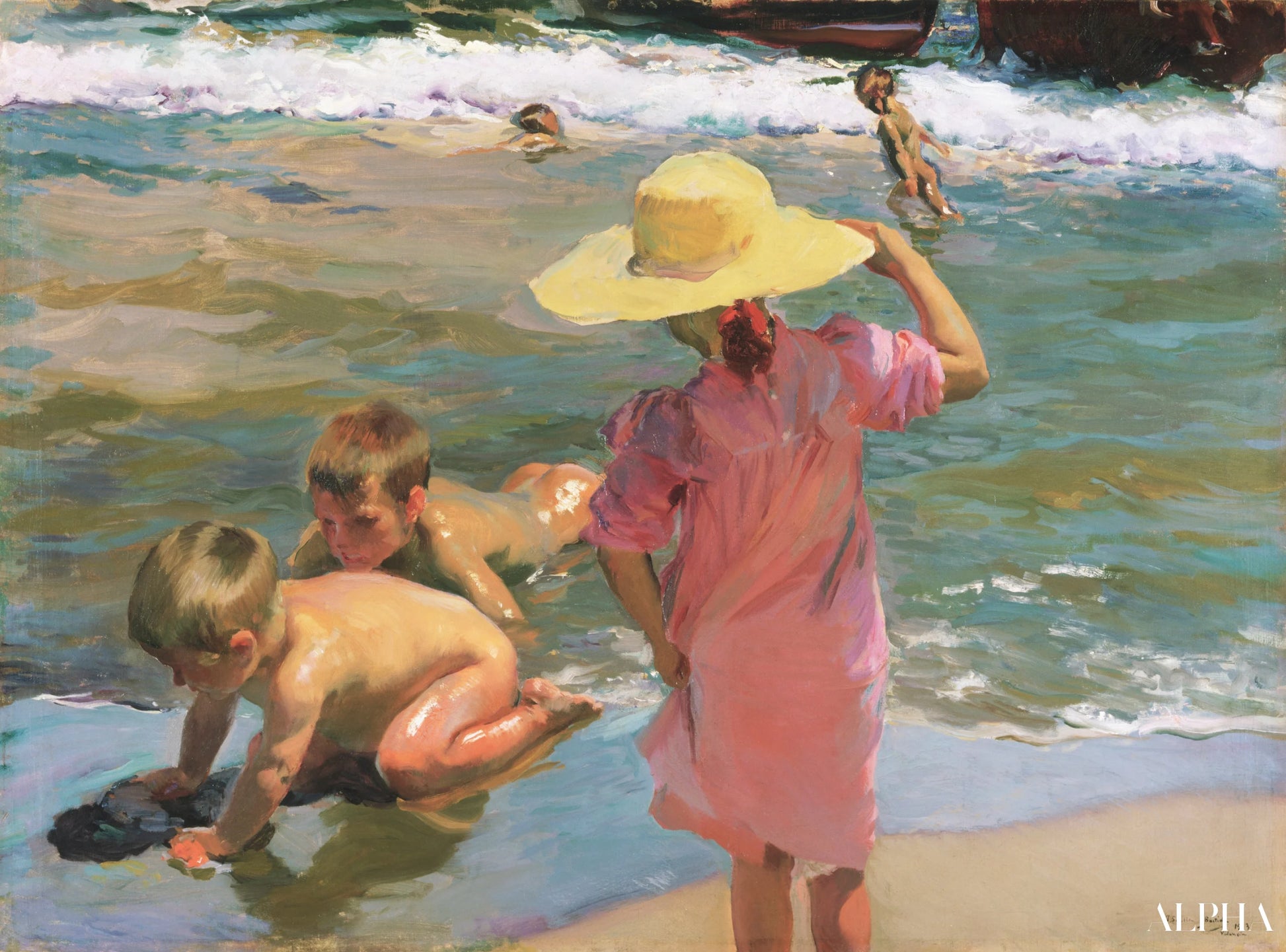 Child on the Beach - Sorolla - High-end reproductions of paintings and artworks