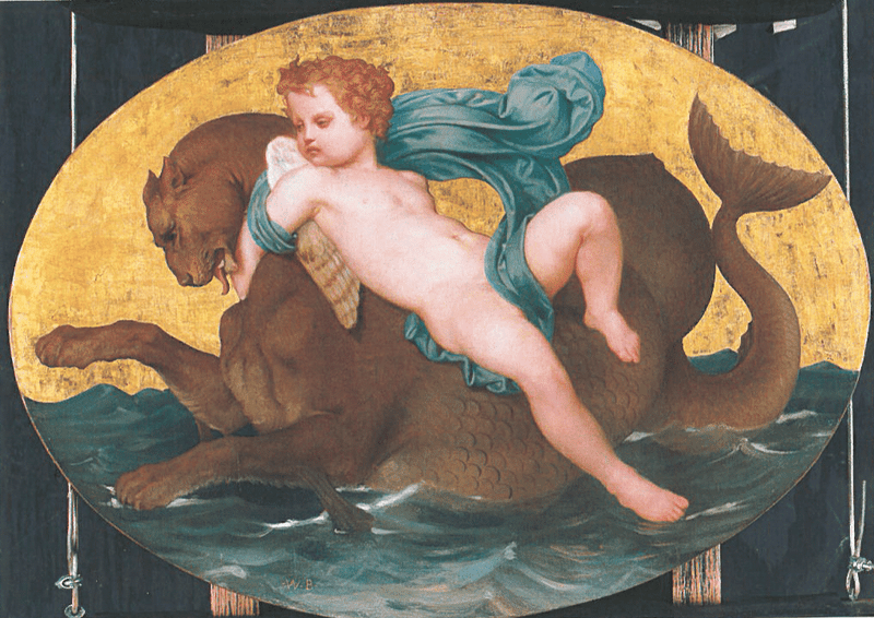 Enfant sur un griffon - Bouguereau