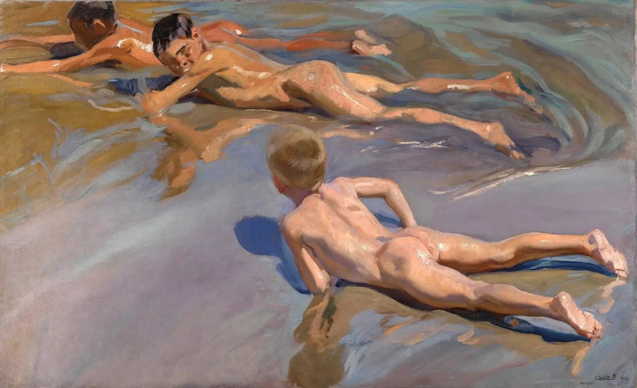 Children at the Beach - Joaquín Sorolla