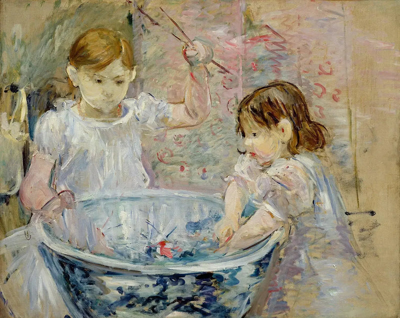 Children at the Basin - Berthe Morisot