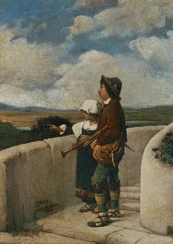 Children with Bagpipe - Gerolamo Induno