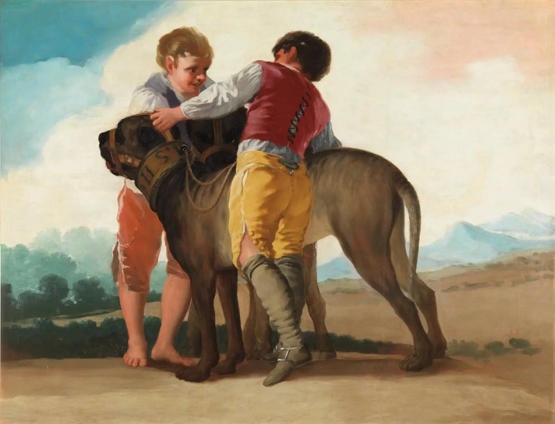 Children with Dogs - Francisco de Goya