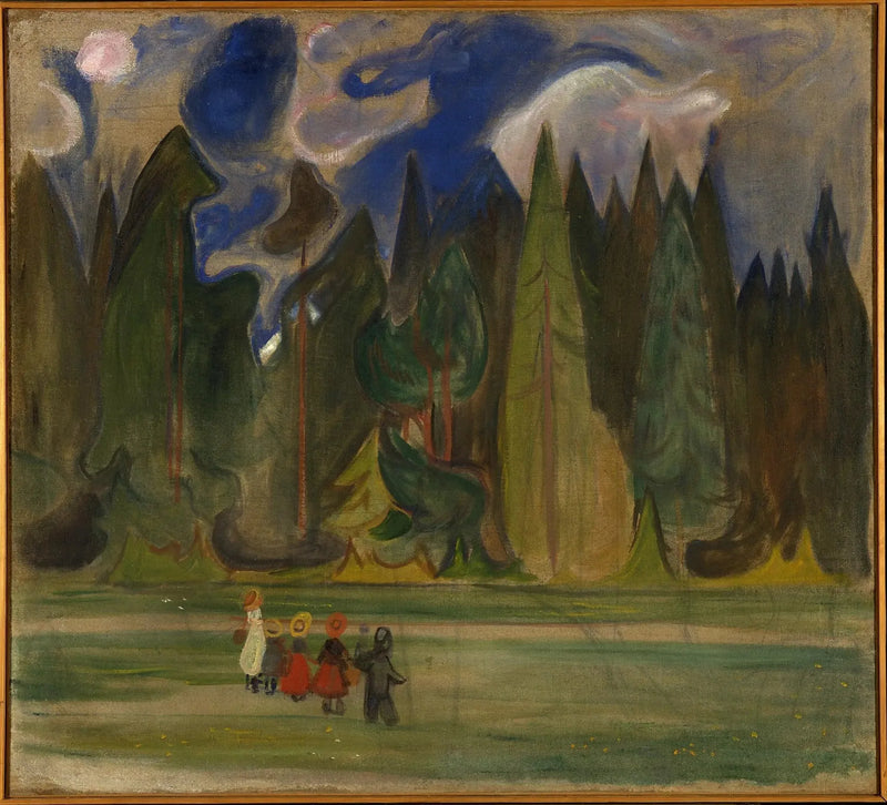 Children in the Forest - Edvard Munch