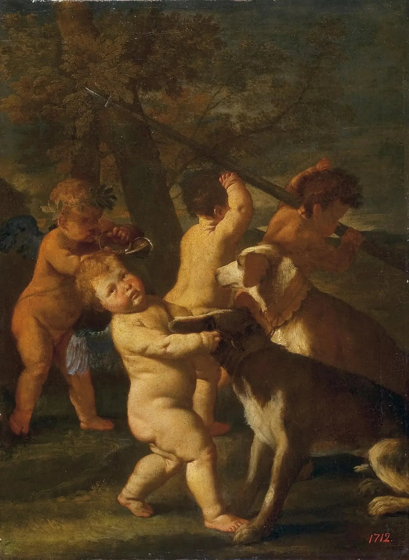 Children and Dogs - Nicolas Poussin