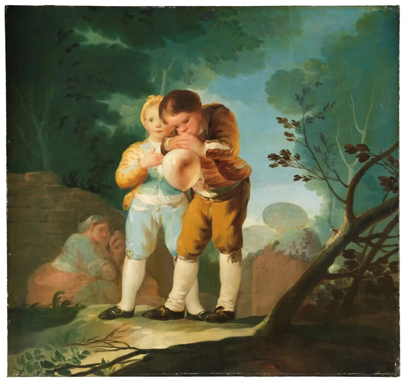 Children Inflating a Bladder - Francisco de Goya