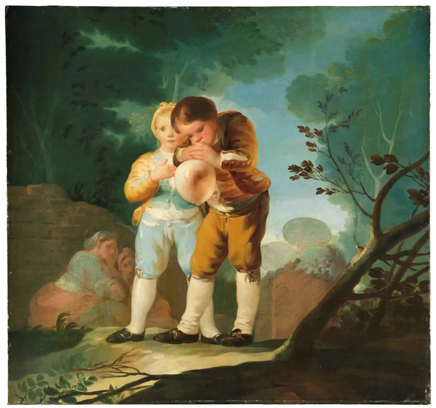 Children Inflating a Bladder - Francisco de Goya