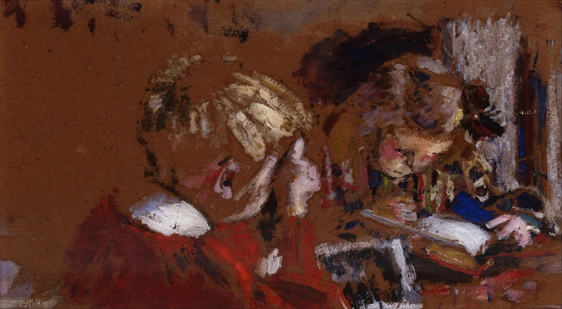 Children Reading, Jacques and Annette Roussel - Édouard Vuillard
