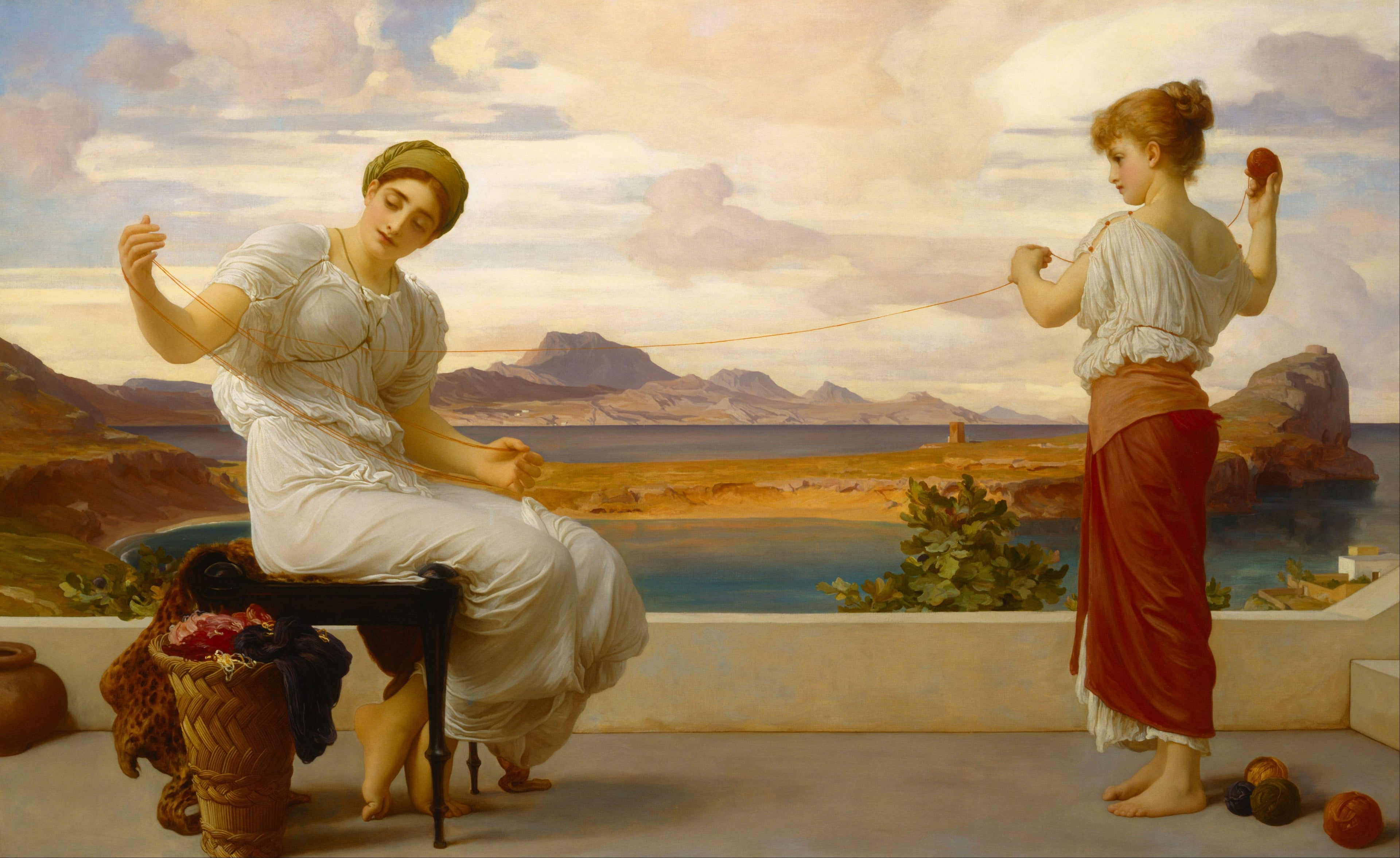 Bobbin winding - Frederic Leighton