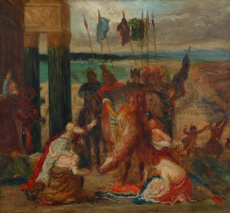 The Entry of the Crusaders into Constantinople - Edgar Degas