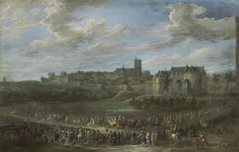 Entrance of a princess in Brussels - David Teniers the Younger