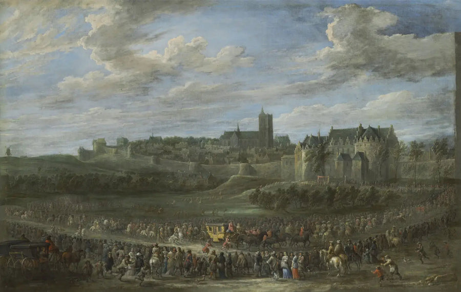 Entrance of a princess in Brussels - David Teniers the Younger